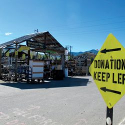 materials donation sign